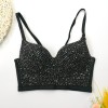 Body Shaping Wipe Chest Performance Sexy Crop Wrap Chest Nail Bead Top 8900