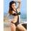 Black metal halter swim suit M5410