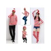 Casual  lovely red and white clothes M40303