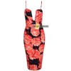 Sexy Flowery Pattern Design Clubwear M2308