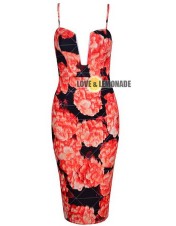 Sexy Flowery Pattern Design Clubwear M2308