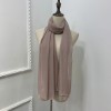 Muslim Style Scarfs Hijabs Monochrome Headscarf Silk Scarf For Women 006