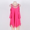 Solid Sexy Sleepwear Plus Size Sleep Dress M30361