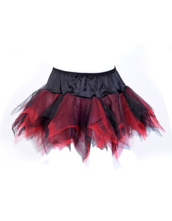 Sexy black and red Layered Petticoat M32b