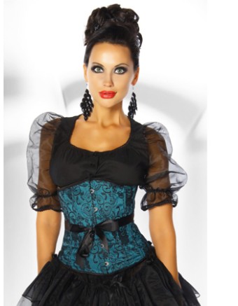 gracefull underbust jacquard corset m1949