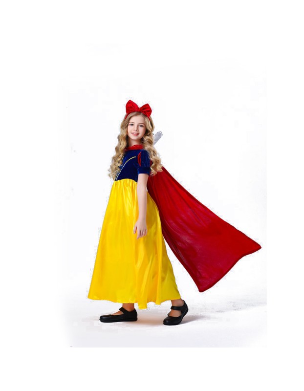 Halloween Fairy tale Children Snow White Dress Stage Show Cosplay Costume YM8746