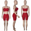 Yoga Set Women Sport Set Sling Two Piece Short Set M057