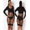 Wholesale ladies black formal bandage dresses M30003