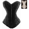 White Steel Bone Corset With Thongs  M1789