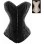 White Steel Bone Corset With Thongs  M1789