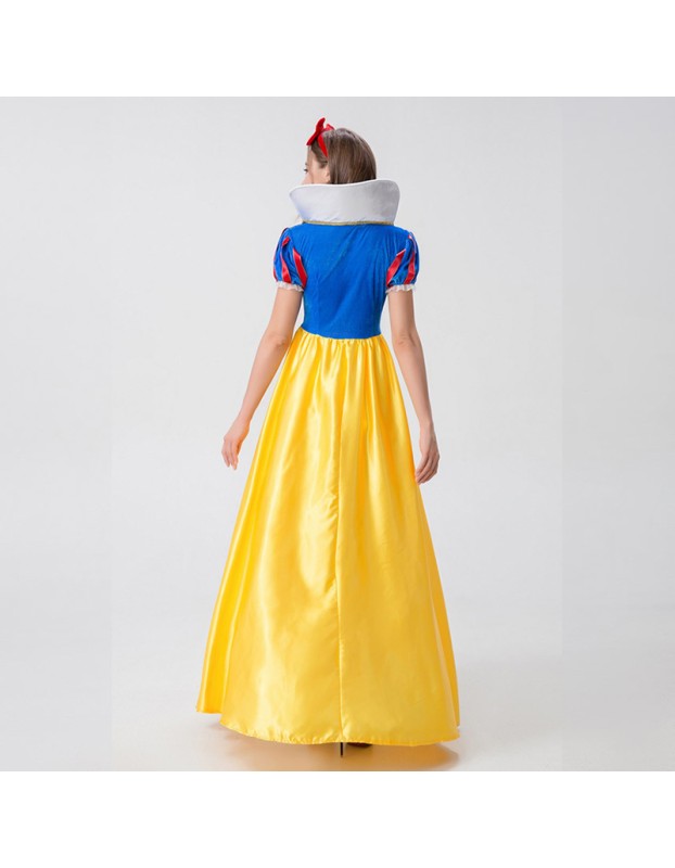 Halloween Costume Snow White Cosplay Adult Long Dress Costume YM8719