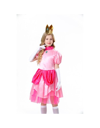 Halloween Children Pink Dress Fairy Tale Party Princess Dress Show Costume YM5823