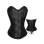 sexy black steel corsetM1786B