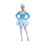 Princess Cosplay Aisha Dress Frozen Long Sleeve Winter Snow Scene Costume DL2059