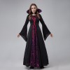 Halloween Evil Demon Court Queen Vampire Stage Costume Cosplay Dress YM8728