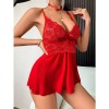 Suspenders Plus Size Set Sexy Underwear Seduction Sexy See-Through Lace Nightdress YSF2060