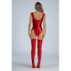 High Gork One Piece Bodysuit Bright High Elasticity Sexy Jumpsuit 9028