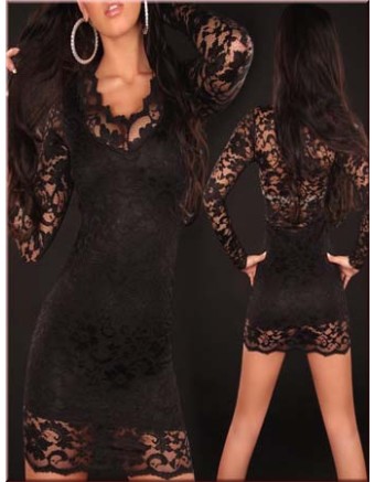 black babydoll dress m3450a