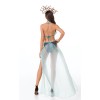 Queen Costume Backless Halter Cleopatra Cosplay Mesh Bodysuits MS4889