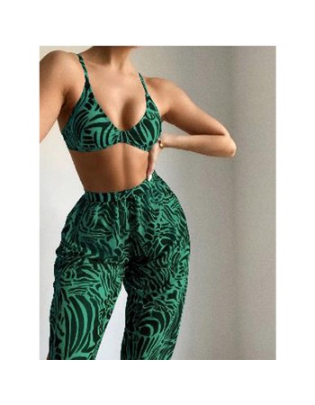 Three Piece Swimsuit Sex Bikini Sexy Leopard Print Designer Bikinis Sets S215