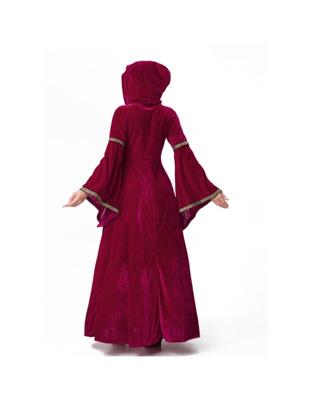 Halloween Vampire Cosplay Costume Retro Court Adult Dress Witch Costume YM8741