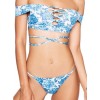 Europe fashion  a word shoulder printed bikini swimsuit sexy multi-rope 17071