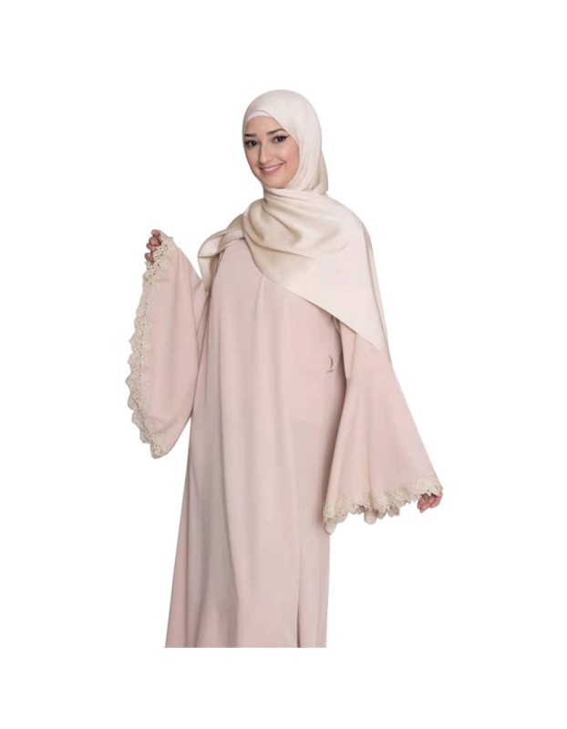Stylish Patchwork Flared Sleeves Temperament Dress Long Women Dress 21668