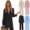 Large Lapel Office Set Casual Straight Long Pants Suit  Blazer Women LQ159