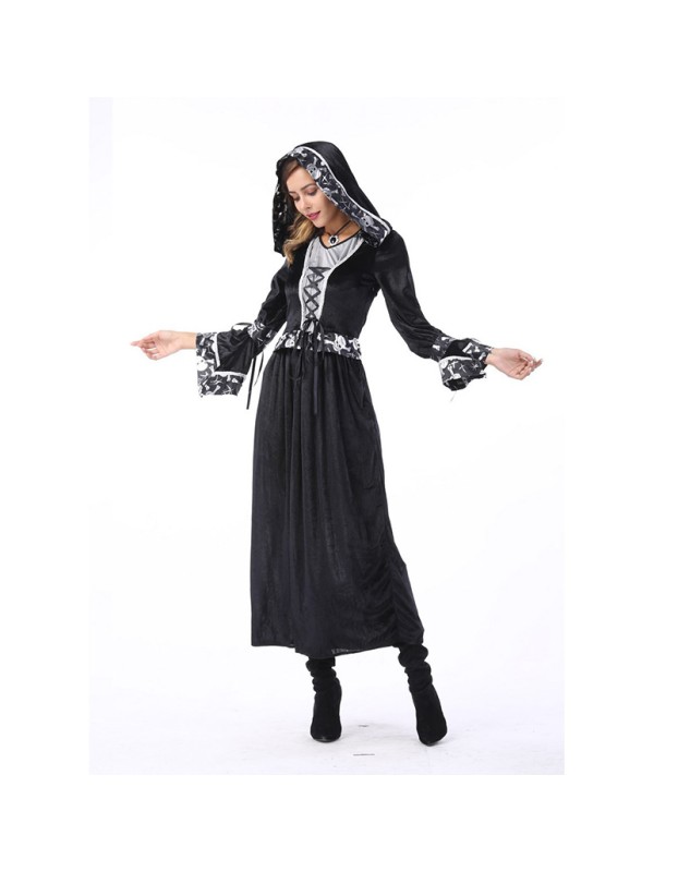 Couples Dressed As Skeleton Reaper Vampire Cosplay Witch Costumes Halloween SM40367