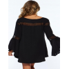 Bell Sleeves Hollow-out White Beach Tunic M5322