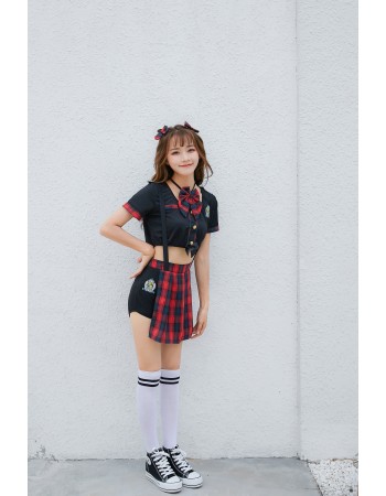 Japanese school girl Dress  cheerleading  performance clothes M40709