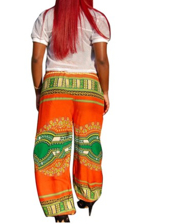 Sexy Bohemian totem printed casual pants wide leg pants m88048