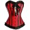 red polka dot lace corset m1802e