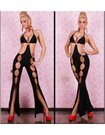 long sexy satin bodysuit m6057