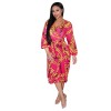 THREE-COLOR BEACH PRINTED DRESS M88096