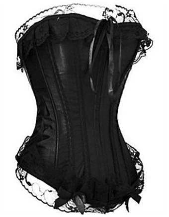 sexy black lace bundle of edge corset m1593