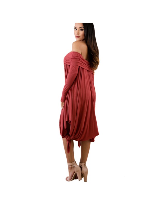 Summer Bohemian White Irregular Beach Dress 8206