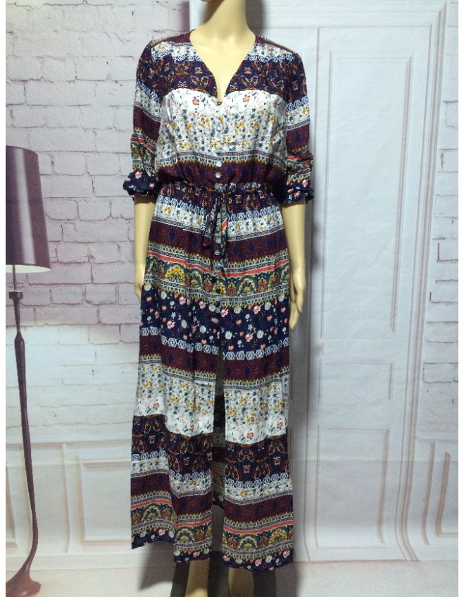 Boho Style Long Beach Summer Dress M30392