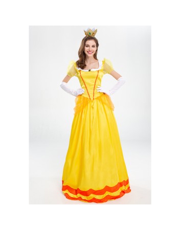 Halloween Dress Cosplay Yellow Beauty And Beast Biqi Belle Princess Uniform YM2897