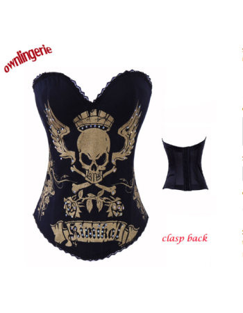 black color cotton with skull pattern m1857G