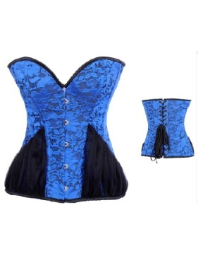blue nice jacquard corset m1953