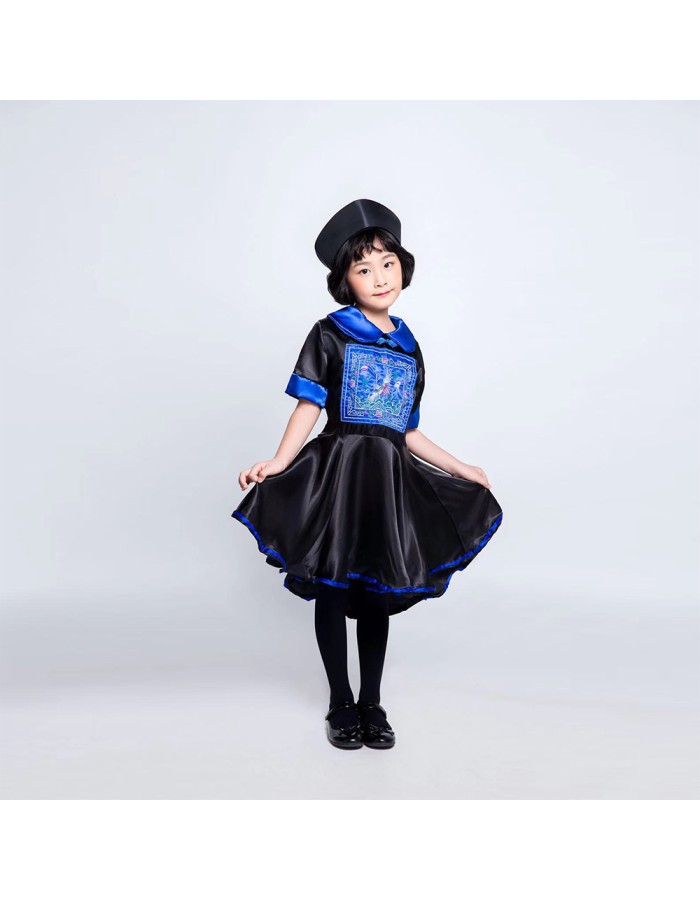 Qing Dynasty costume  Children  zombie Cosplay Dress M40732