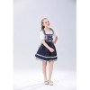Traditional Oktoberfest Costume Munich Beer Dress Black And White Paid Dress MS4122