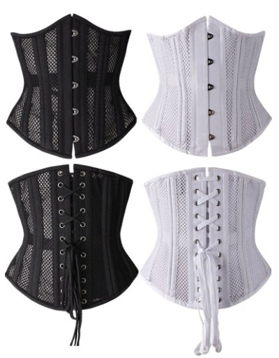 Women two colors steel bones corsets M1344