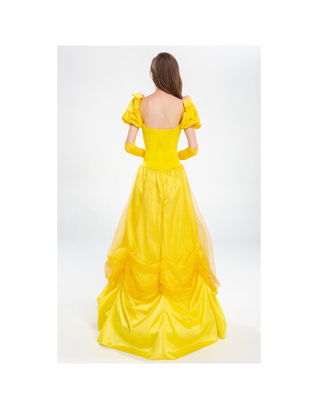 Halloween Costume Beauty And The Beast Princess Belle Dress Stage Costume YM3701