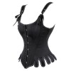 Sexy Steampunk Vinatge Jacquard Underbust Shoulder Straps Steel Boned Corset WK2209