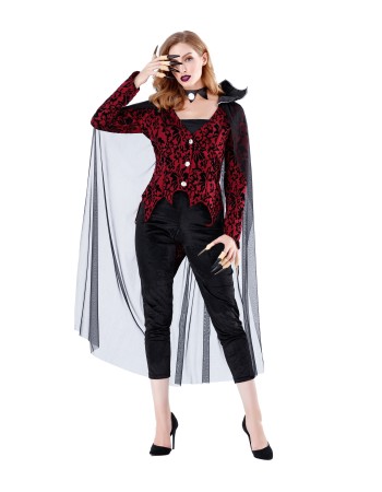 Female vampire plays masquerade costumeM40687