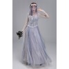 Halloween Ghost Bride Cosplay Horror Bloody Costume Vampire Party Dress YM9312