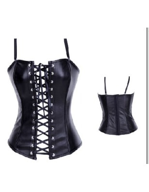 black leather corset lingerie m1992