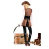 excellent leather pirate costume m4633